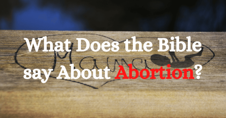 BIBLE VERSES ABOUT ABORTION